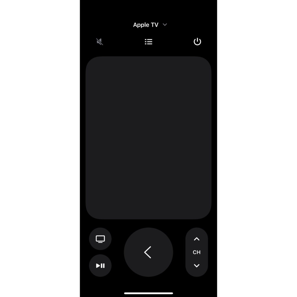 Apple TV 4K iPhone リモコン